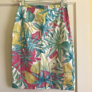 Bright Floral Pencil Skirt - Size 4